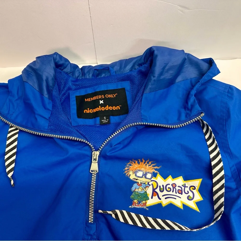 Members Only‎ Men’s Rugrats Blue windbreaker size small Nickelodeon